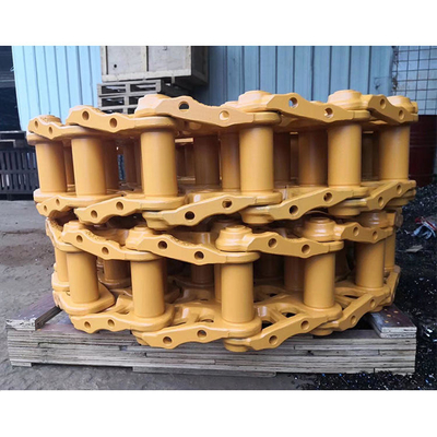 Yellow Heavy Duty Undercarriage Track Link SK200 Excavator Track Chain 46L