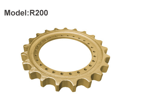 Durable Hyundai R200 Digger Sprockets Undercarriage Sprocket For Excavator