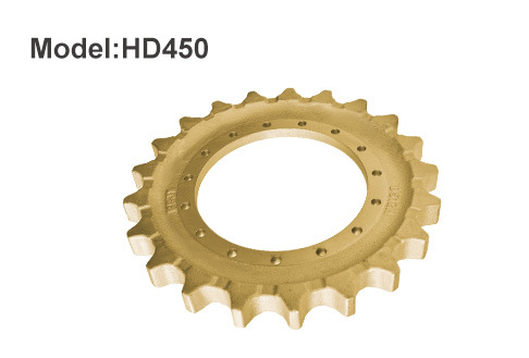 Steel Material HD450 Excavator Drive Sprocket OEM Fit Wear Resistant