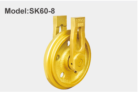 Kobelco SK60-8  6 Ton Excavator Front Idler Assy High Grade Material