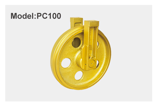 Komatsu PC100 10T Excavator Front Idler Assy Excavator Track Components