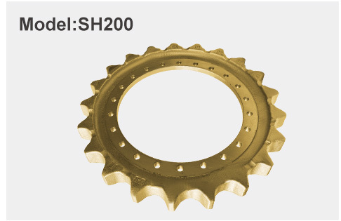 SH200 Mini Excavator Sprockets Excavator Track Components High Stability