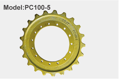 Komatsu PC100-5 Track Drive Sprocket Excavator Undercarriage Components Customized